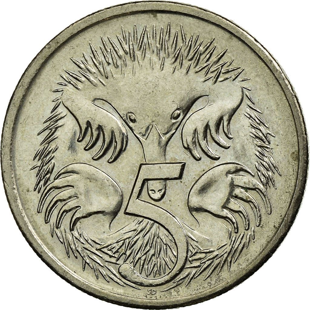 Australia | 5 Cents Coin | Echidna | Km:80 | 1985 - 1998