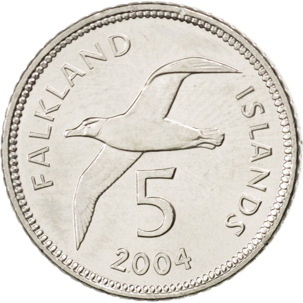 Falkland Islands | 5 Pence Coin | Blackbrowed Albatross | Km:132 | 2004 - 2011