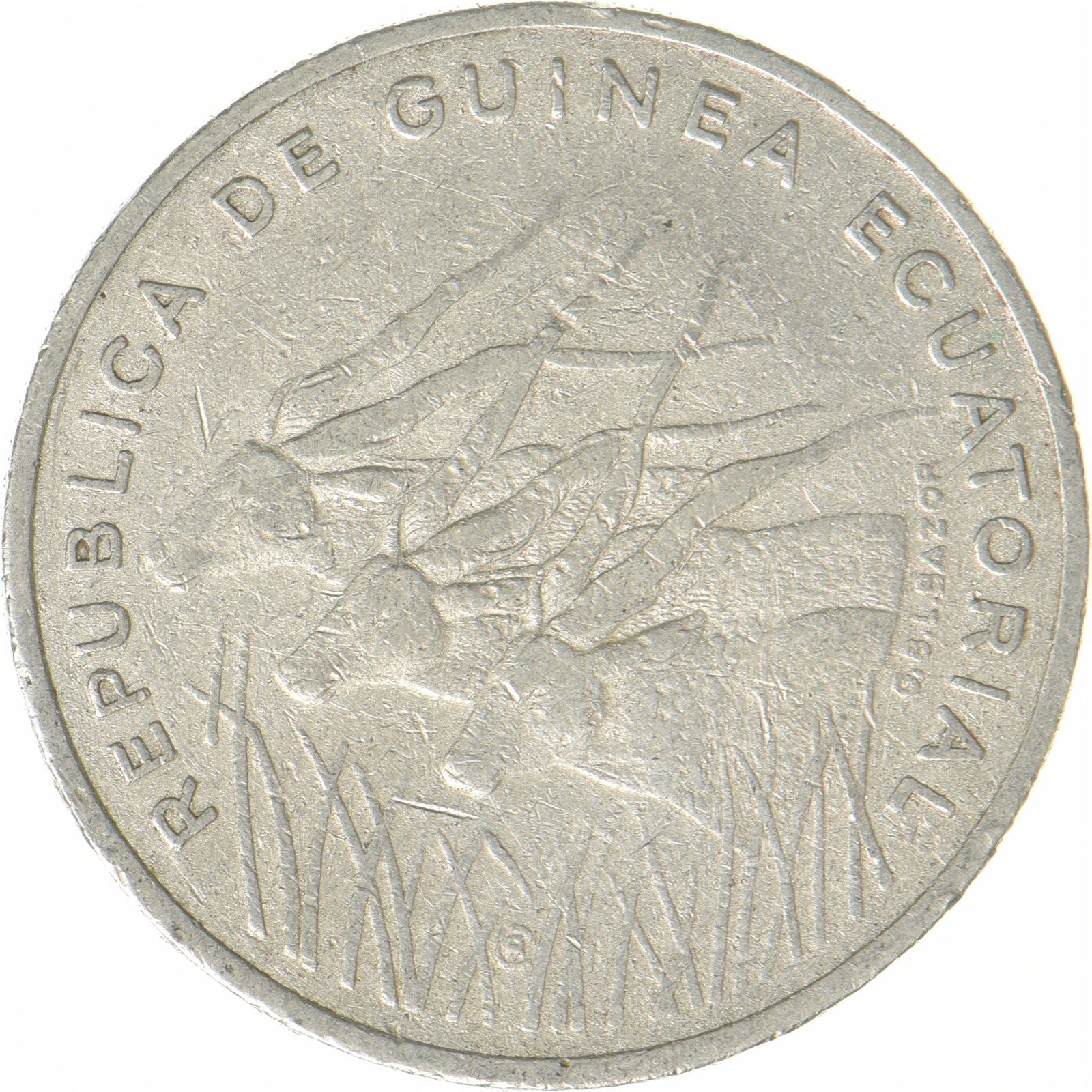 Gwinea Równikowa | Moneta 100 franków CFA | Nikiel | KM:59 | 1985–1986