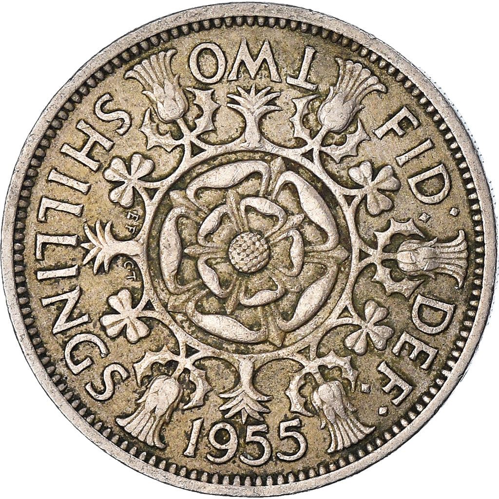 United Kingdom | 2 Shillings Coin | Elizabeth II | Km:906 | 1954 - 1970
