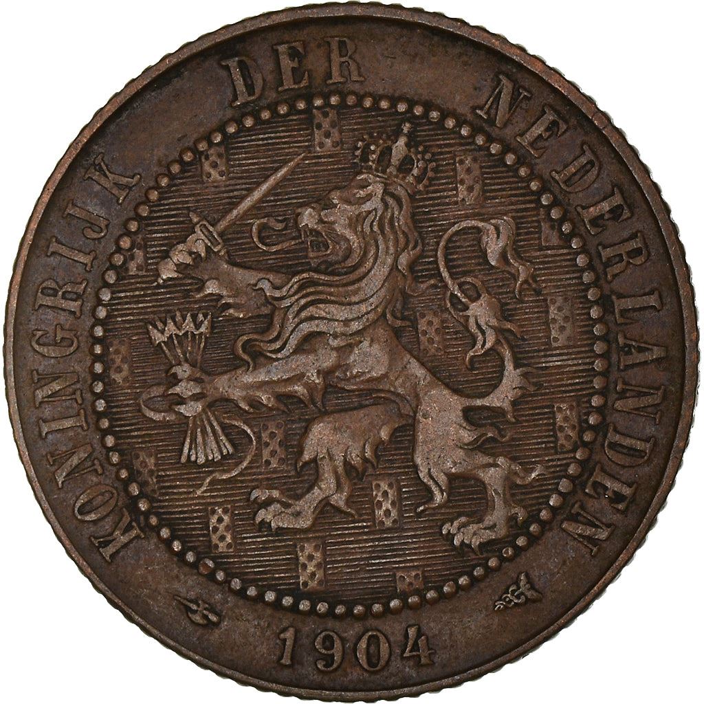 Netherlands Coin 2.5 Cents Coin | Queen Wilhelmina | KM134 | 1903 - 1906