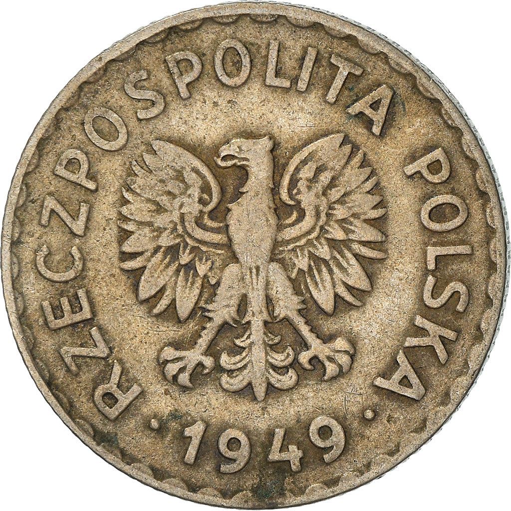 Poland | 1 Z?oty | Eagle | KM45 | 1949