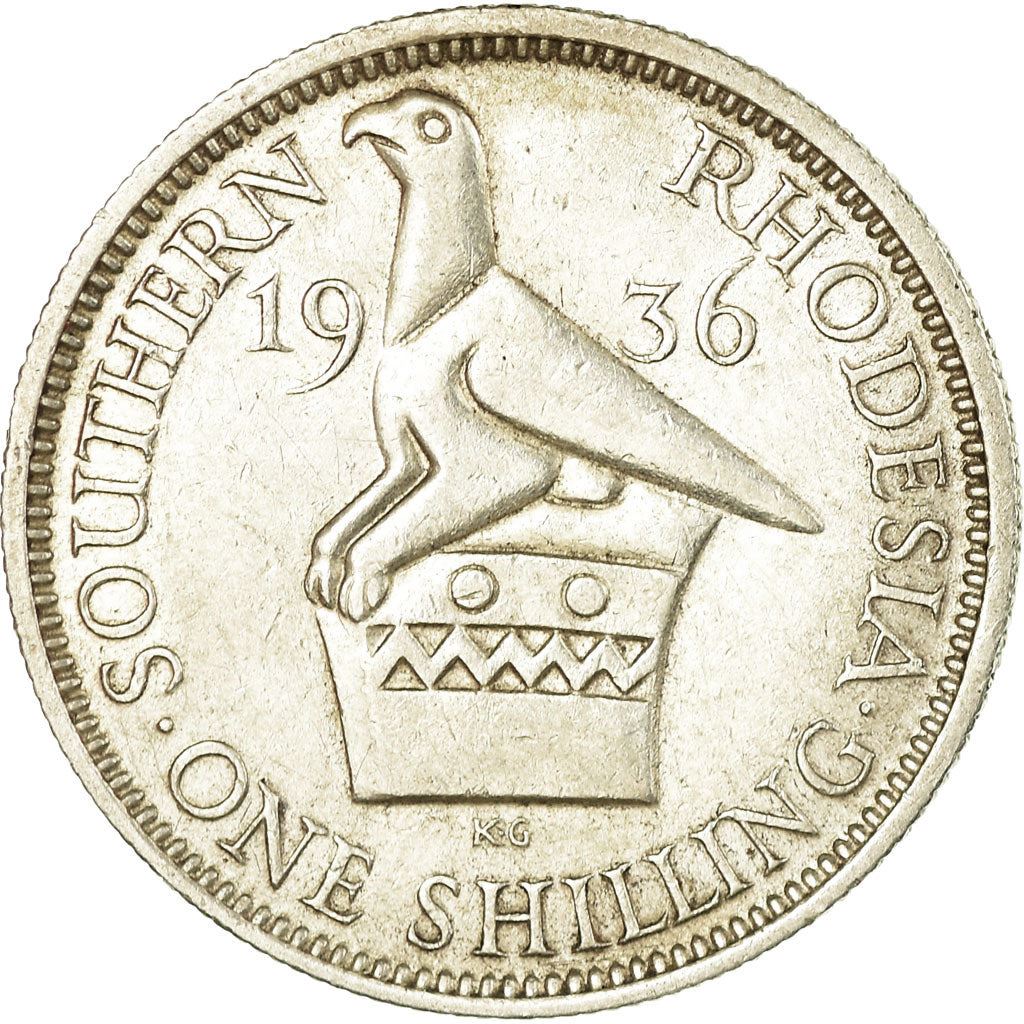 Southern Rhodesia | 1 Shilling Coin | George V | Zimbabwe Bird | KM:3 | 1932 - 1936