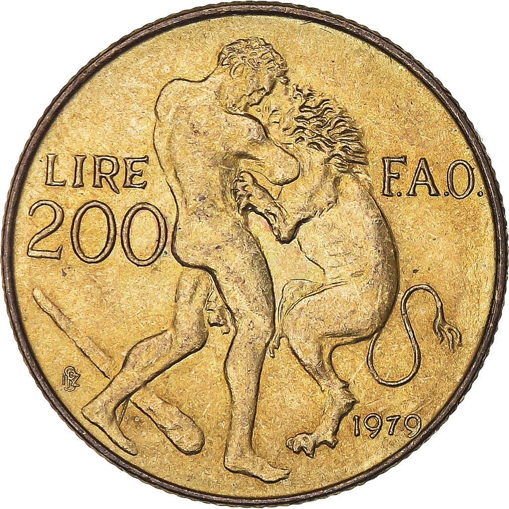 San Marino | 200 Lire Coin | FAO | Km:96 | 1979