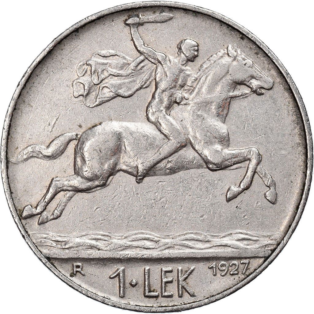 Albanien | 1 Lek Mønt | Alexander den Store | KM:5 | 1926 - 1931