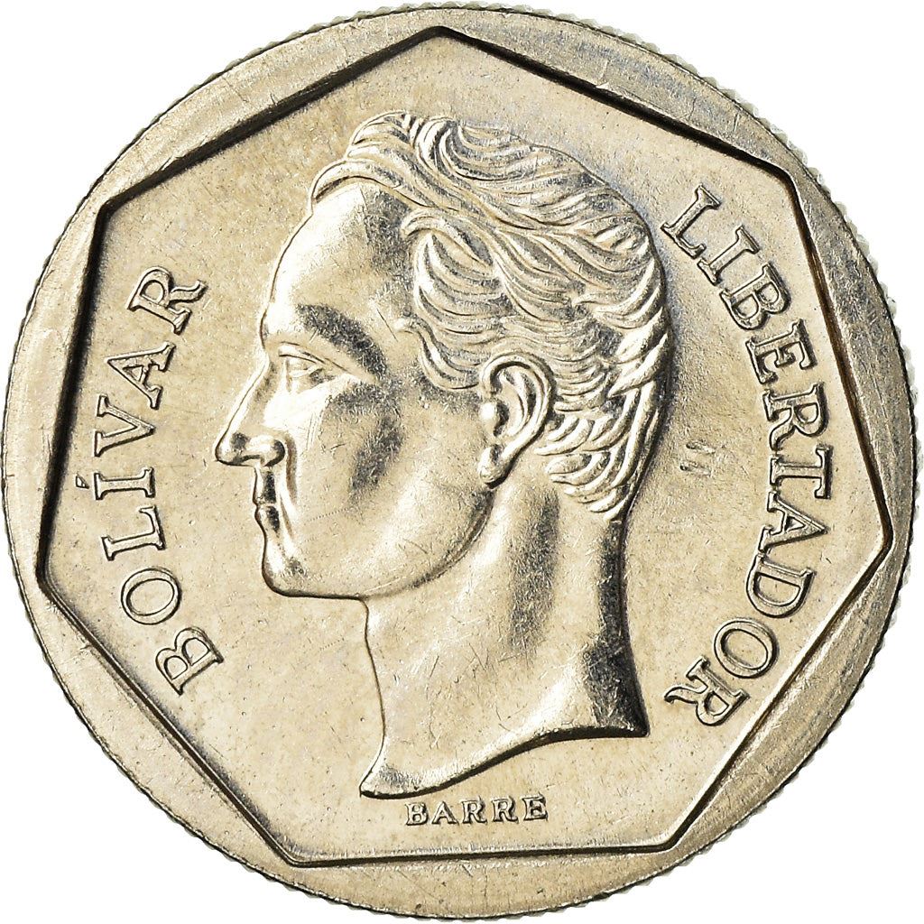 Venezuela | 10 Bolivares Coin | Nickel clad steel | Politician | Military leader | Horse or equine | Coat of Arms | Y:75, NCV:mv10bs-ca | 1998