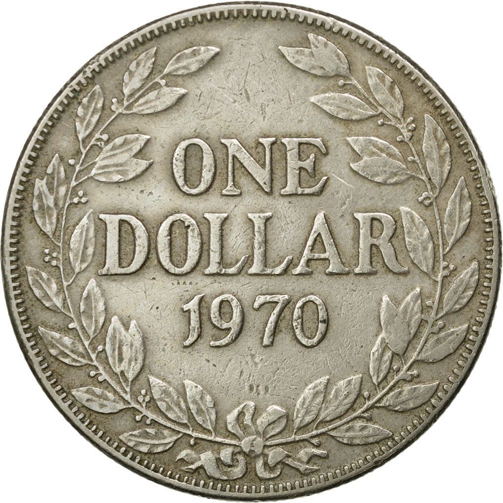 Liberia | Moneda de 1 dólar | Ramas de olivo | Km:18A | 1966 - 1975