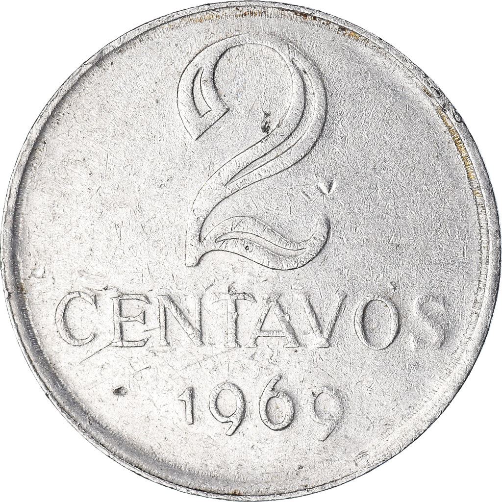 Brazil | 2 Centavos Coin | Effigy | Km:576.1 | 1969 - 1975