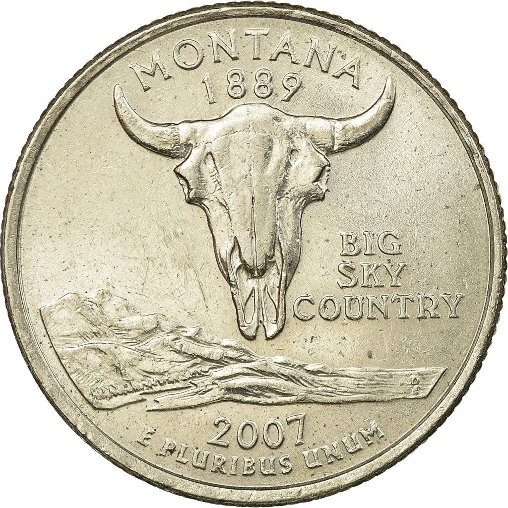 United States | 1/4 Dollar Coin | Montana | Km:396 | 2007