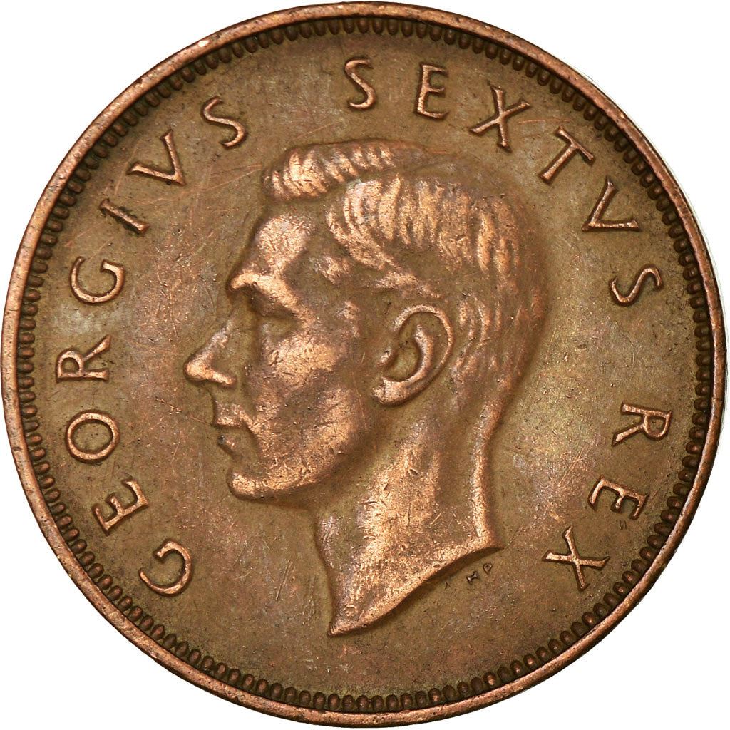 South Africa 1/2 Penny Coin | George VI | KM33.2 | 1951 - 1952