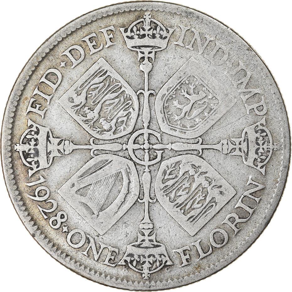 United Kingdom | 1 Florin Coin | George V | KM:834 | 1927 - 1936