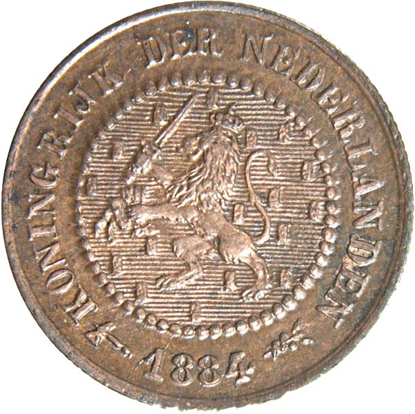 Netherlands Coin 1/2 Cent Coin | King Willem III | Lion | KM109 | 1878 - 1901