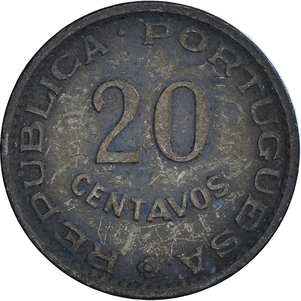 Mozambique 20 Centavos Coin | Military Order Of Christ | KM85 | 1961