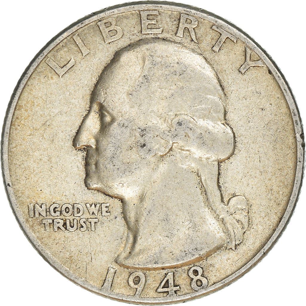 アメリカ合衆国 | 1/4ドル硬貨 | ジョージ・ワシントン | KM:164 | 1932年 - 1964年