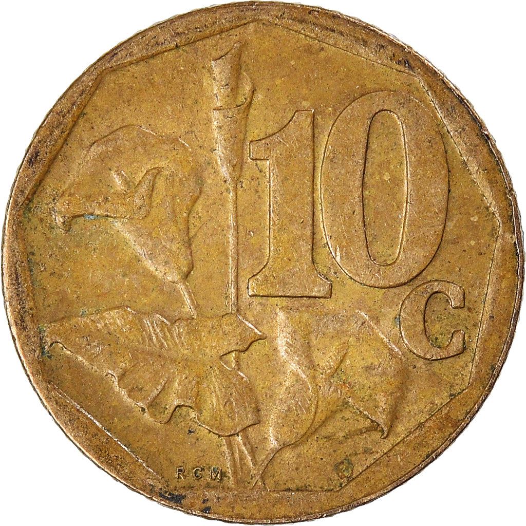 South Africa 10 Cents Tswana Legend - Aforika Borwa Coin KM326 2004