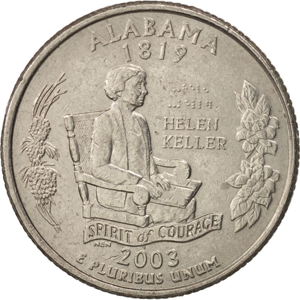United States | 1/4 Dollar Coin | Alabama | Km:344 | 2003