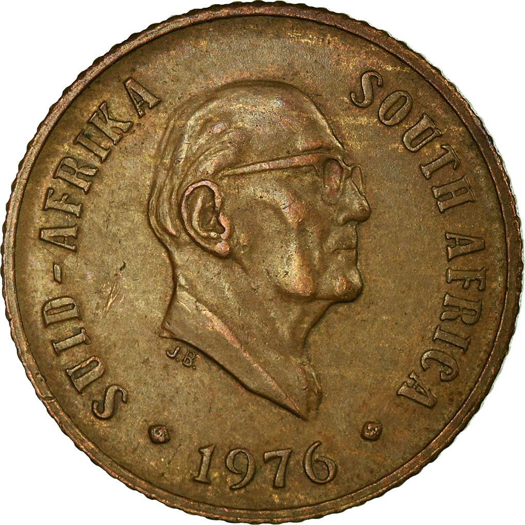 South Africa 1 Cent Coin | Jacobus Johannes Fouche | KM91 | 1976