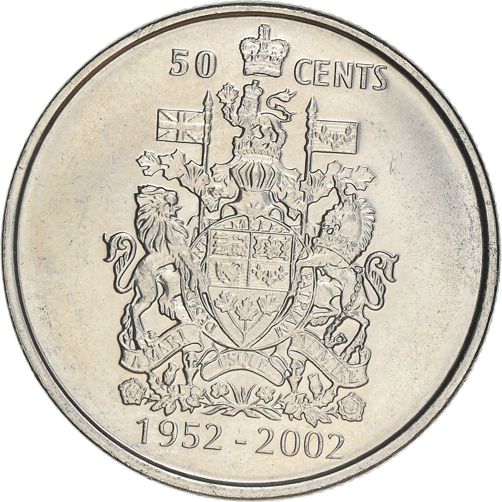 Canada | 50 Cents Coin | Nickel plated steel | Golden Jubilee | KM:444 | 2002