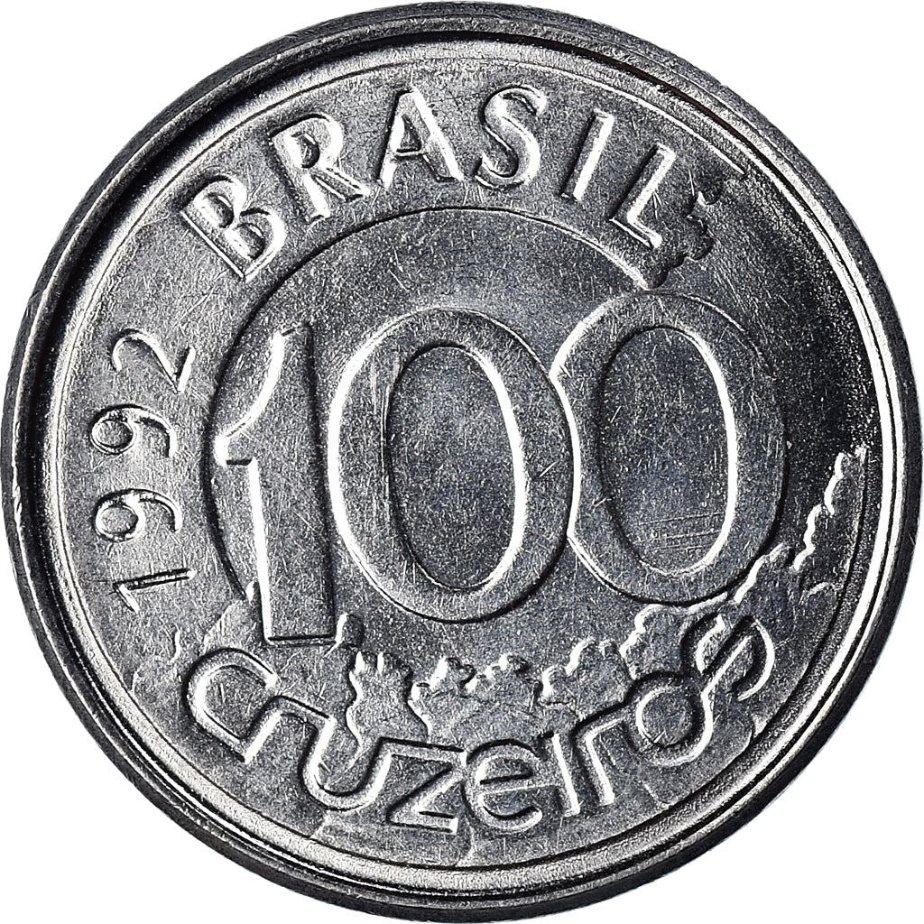 Brazil | 100 Cruzeiros Coin | Manatee | Km:623 | 1992 - 1993