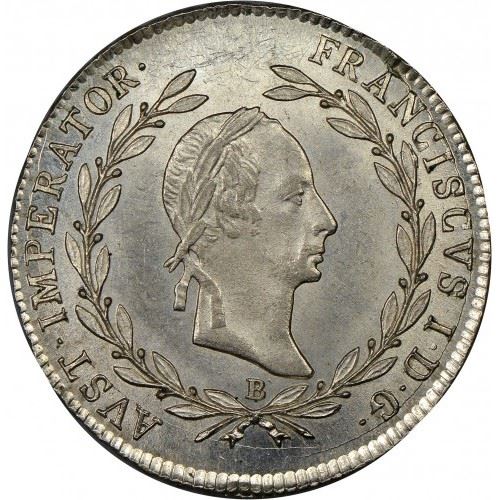 Austrian Empire | 20 Kreuzer Coin | Francis I of Austria | Imperial Eagle | Km:2145 | 1829 - 1830