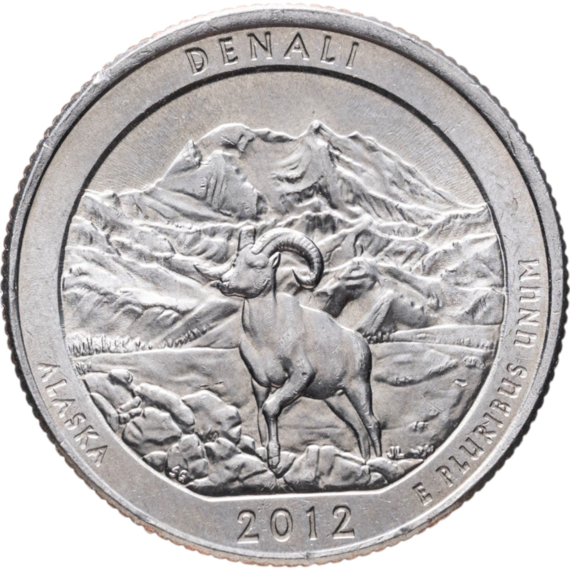 United States | 1/4 Dollar Coin | Denali National Park | Km:523 | 2012