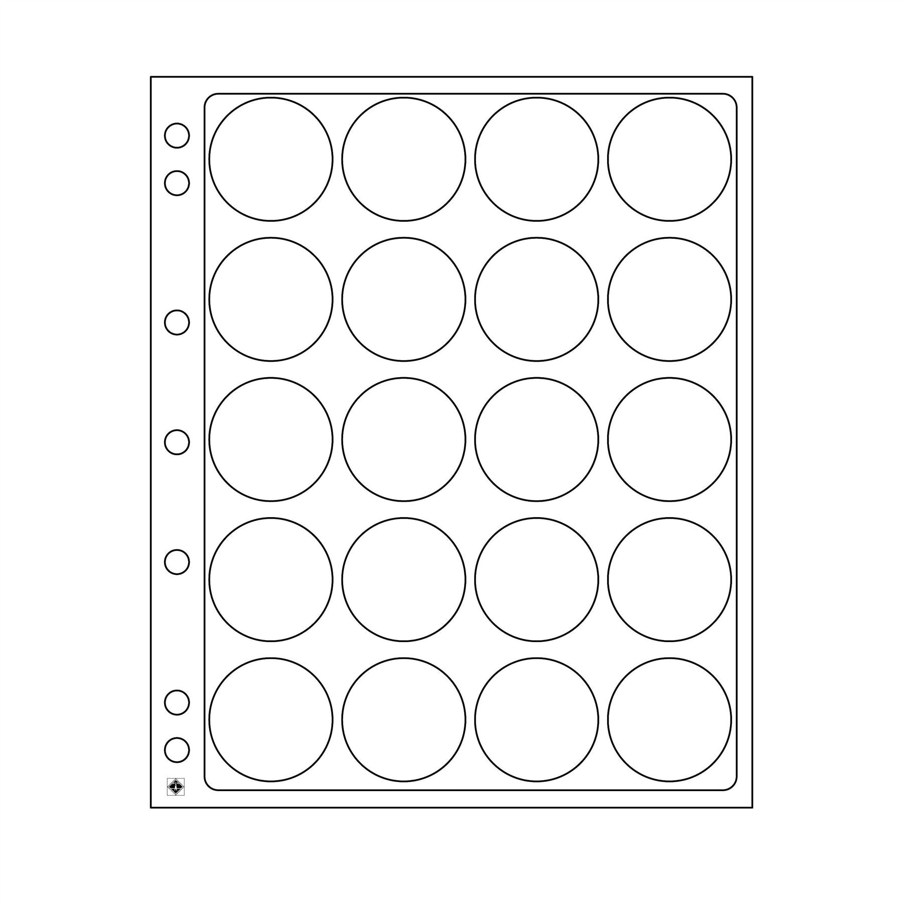 ENCAP Sheets for Ring Binder Coin Albums | Coin Capsule Storage Sheets | Packs of 2 | Different Pocket Configurations