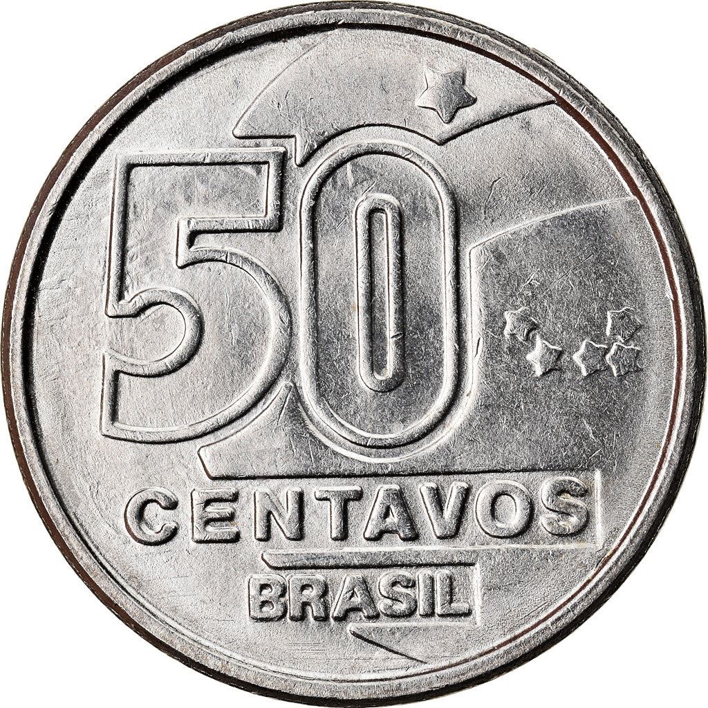 Brazilië 50 Centavos Rendeira Munt KM614 1989 - 1990