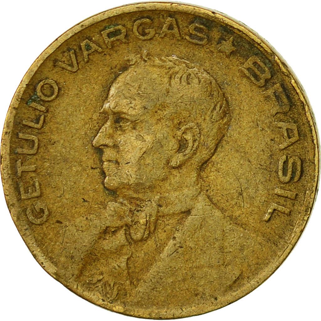 Brasil | Moeda de 10 Centavos | Getúlio Dornelles Vargas | Km:555A.1 | 1943 - 1947