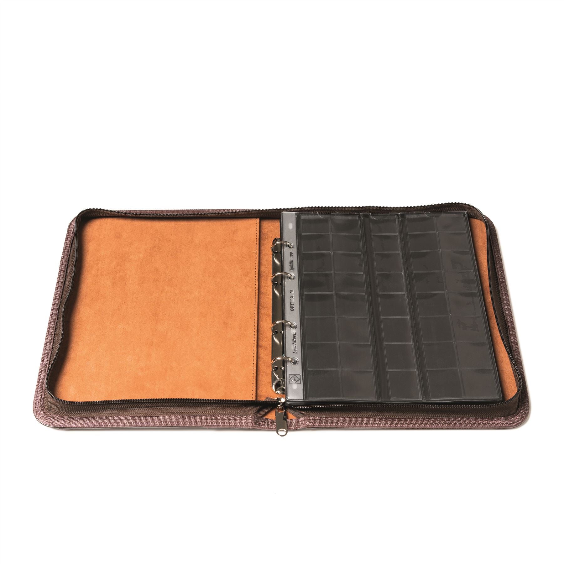 OPTIMA KURT Portfolio Ring Binder | Coin and Banknote Album | Travel Case | Up to 30 Sheet Capacity | 2 Color Options