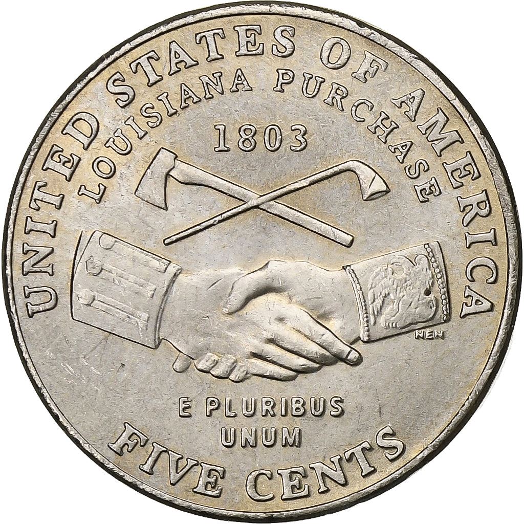 United States | 5 Cents Coin | Louisiana Purchase | Km:360 | 2004