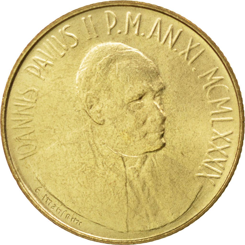 Vatikanstaten | 200 Lire mynt | Johannes Paul II | Km:217 | 1989