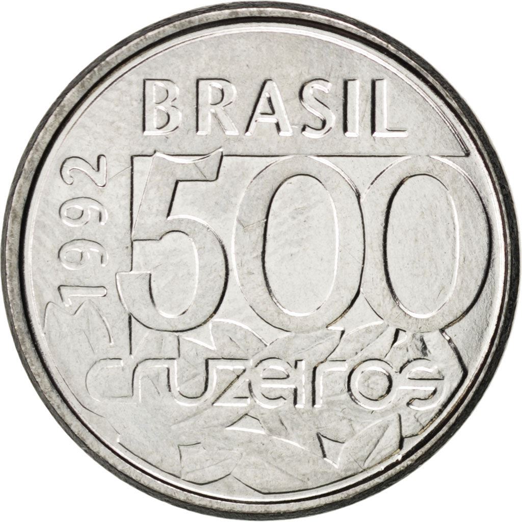 Brazilijos 500 Cruzeiros moneta KM624 1992 - 1993