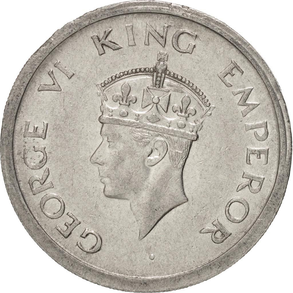 India - British | 1 Rupee Coin | King George VI | Km:559 | 1947