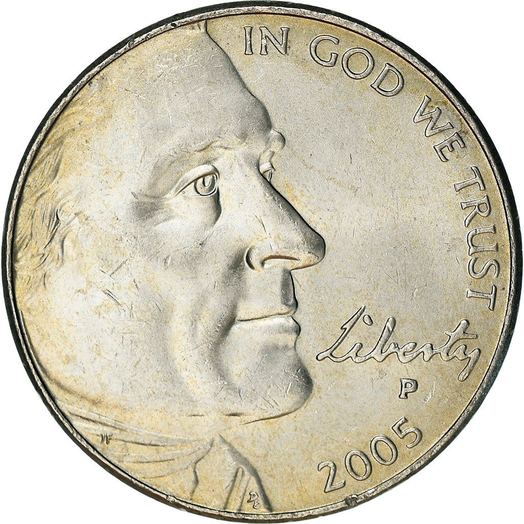 United States | 5 Cents Coin | Bison | Km:368 | 2005