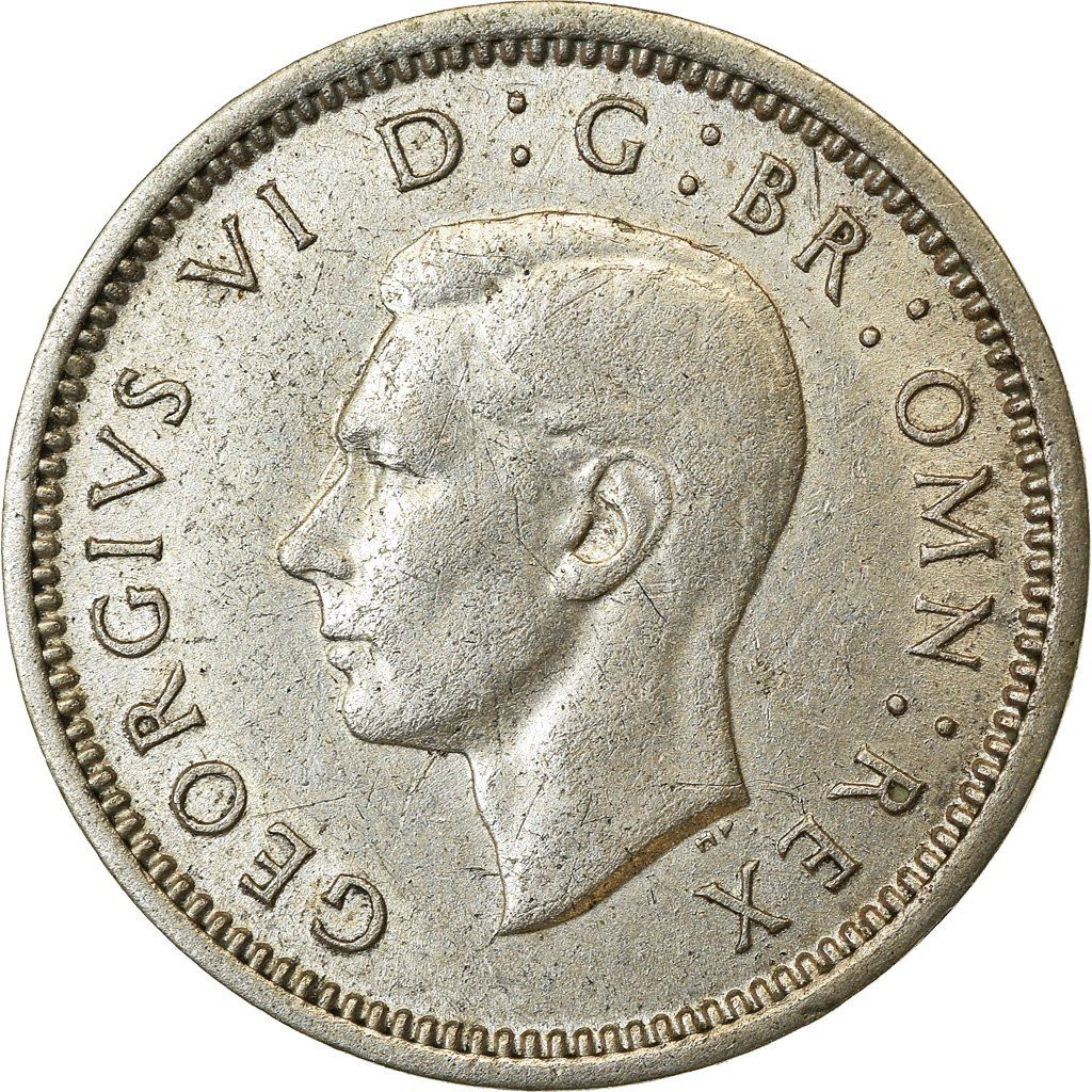 United Kingdom | 3 Pence Coin | George VI | KM:848 | 1937 - 1945
