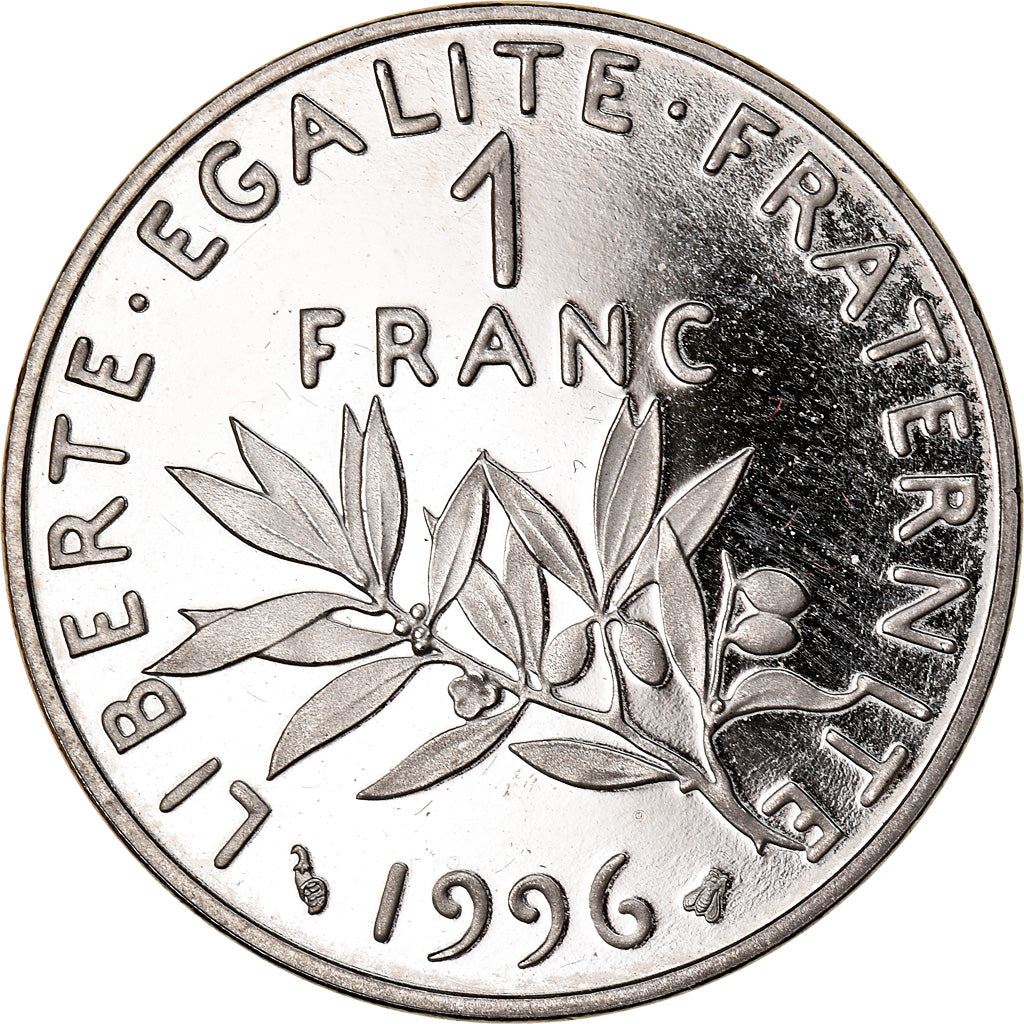 French 1 Franc Coin | Signature D'AP. O.ROTY | proof | KM925.2 | France | 1991 - 2001