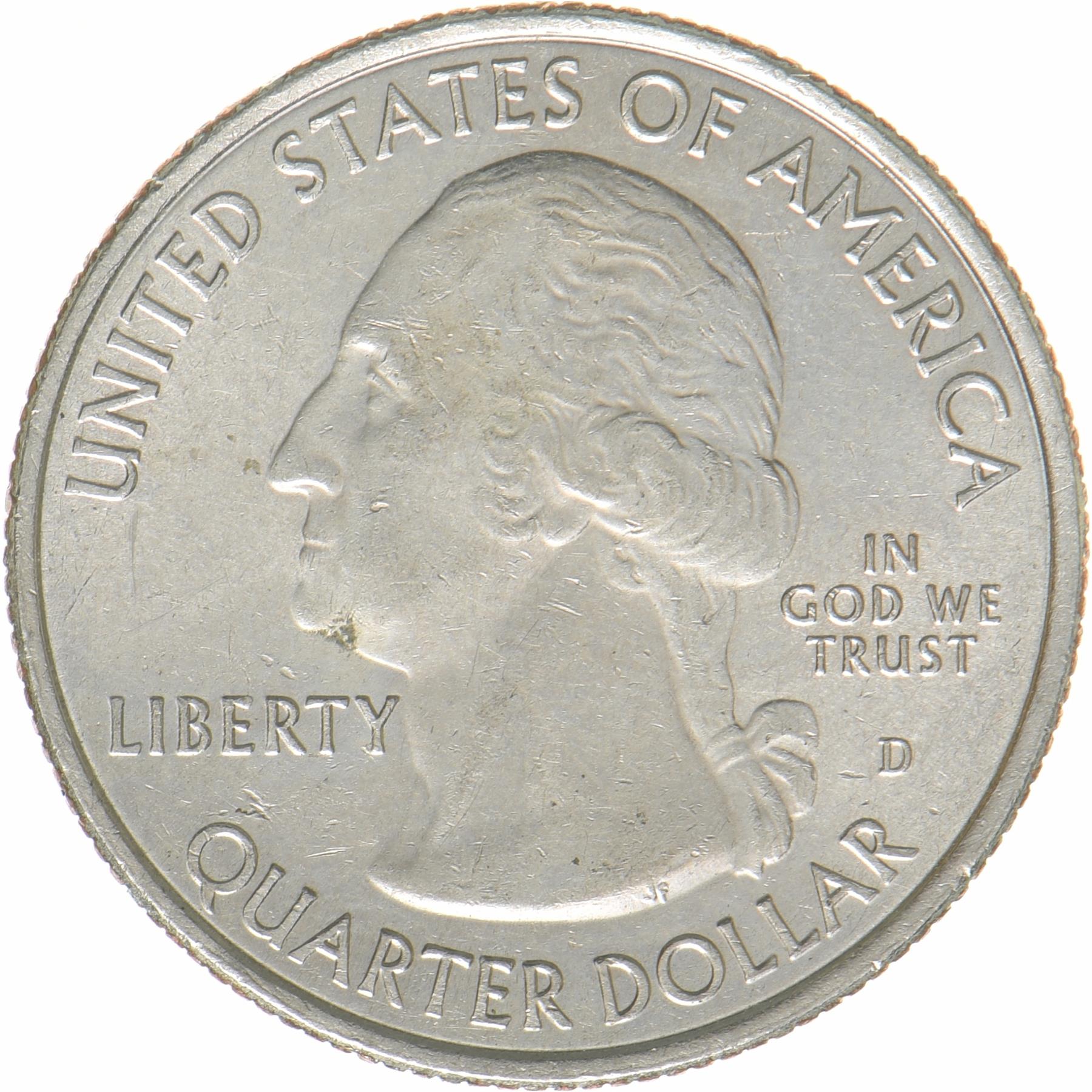 United States | 1/4 Dollar Coin | Effigy Mounds | KM:653 | 2017