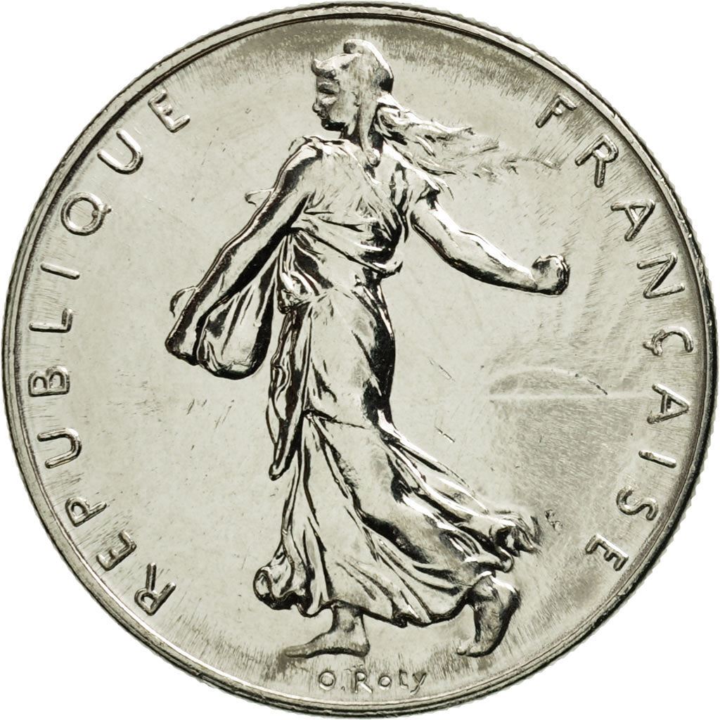 French 1 Franc Coin | Signature D'AP. O.ROTY | proof | KM925.2 | France | 1991 - 2001