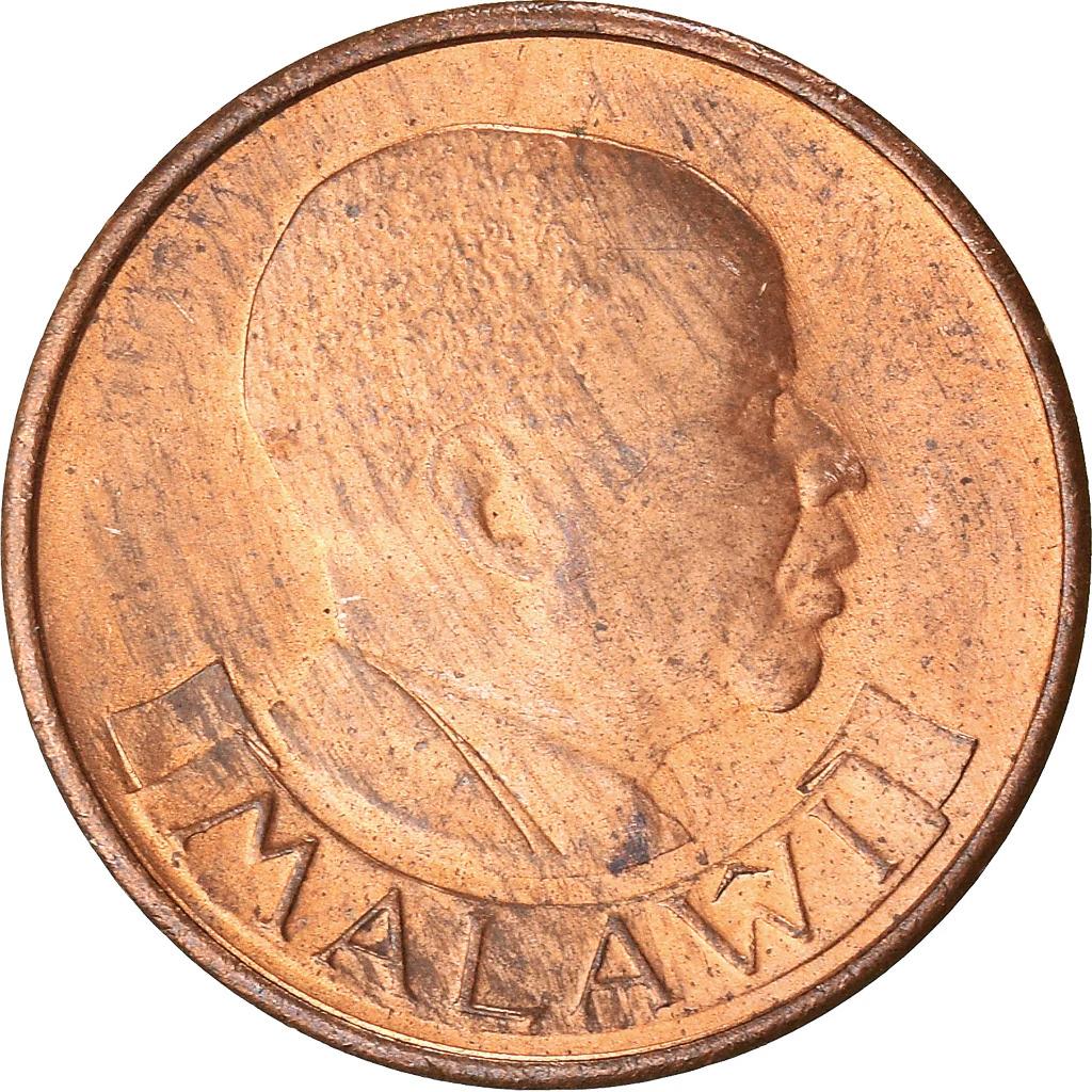 Malawi 2 Tambala Mynt | Hastings Banda | Paradise Whydah Fågel | KM8 | 1971 - 1982