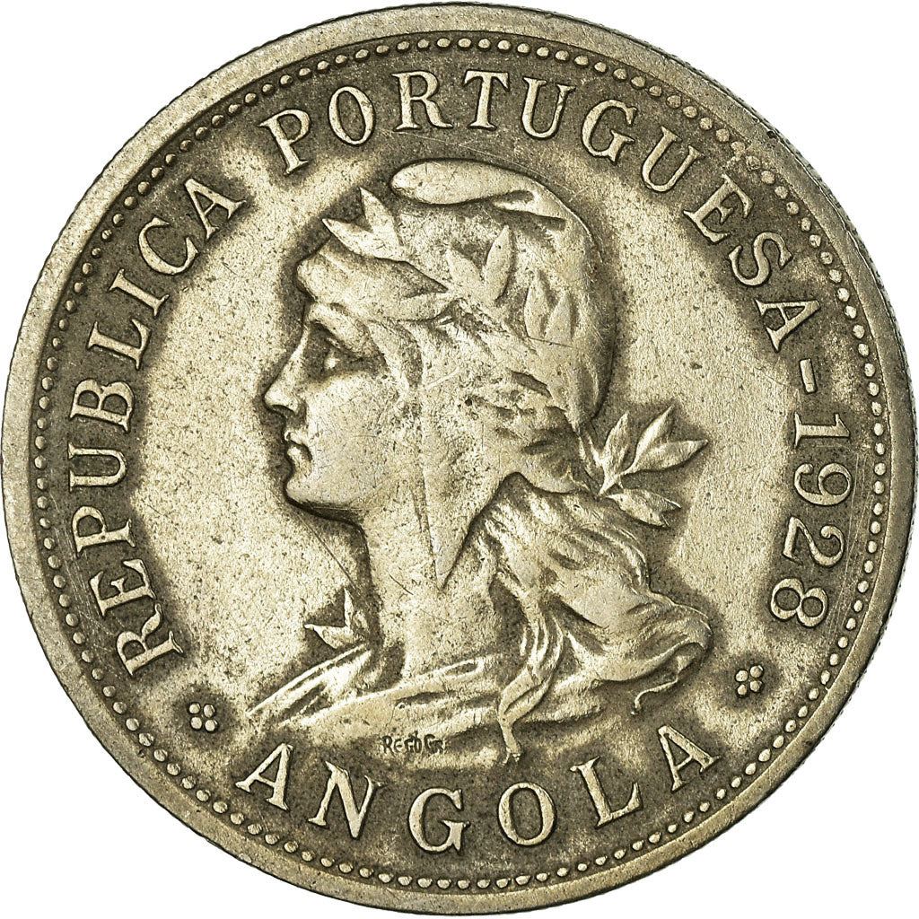 Angola | 50 Centavos Coin | Libertine | Km:69 | 1927 - 1928