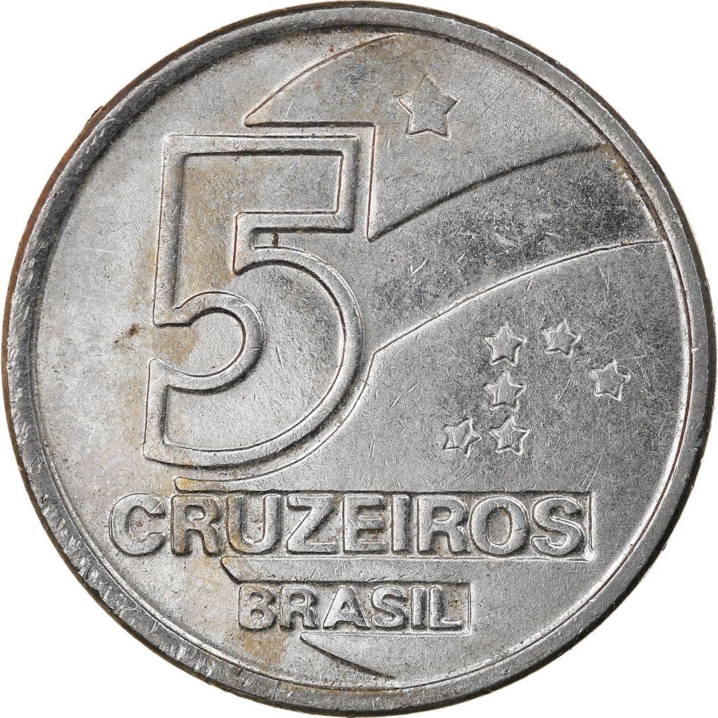 Brazil | 5 Cruzeiros Coin | Salt evaporation | Km:618 | 1990 - 1992