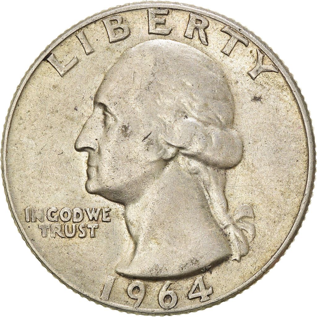 アメリカ合衆国 | 1/4ドル硬貨 | ジョージ・ワシントン | KM:164 | 1932年 - 1964年