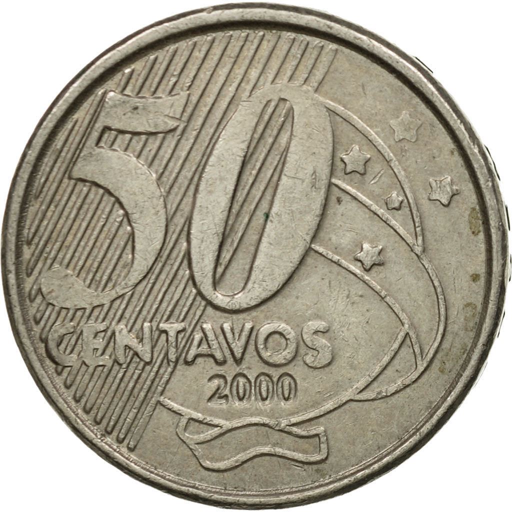 Brazil | 50 Centavos Coin | José Maria da Silva | Km:651 | 1998 - 2001