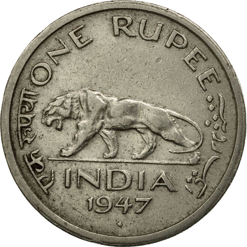 India - British | 1 Rupee Coin | King George VI | Km:559 | 1947