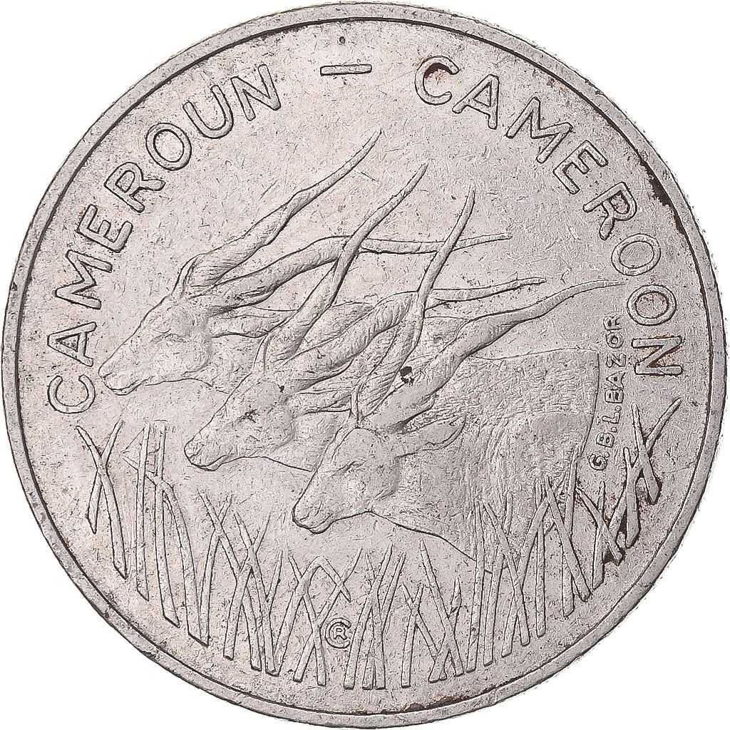 Cameroon | 100 Francs Coin | Giant Elands | Km:17 | 1975 - 1986