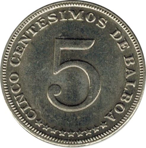 Panama 5 Centesimos | KM126 | 1996