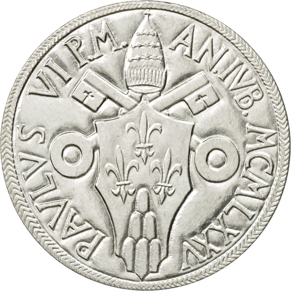 Vatican City | 10 Lire Coin | Noah's Ark | Km:127 | 1975