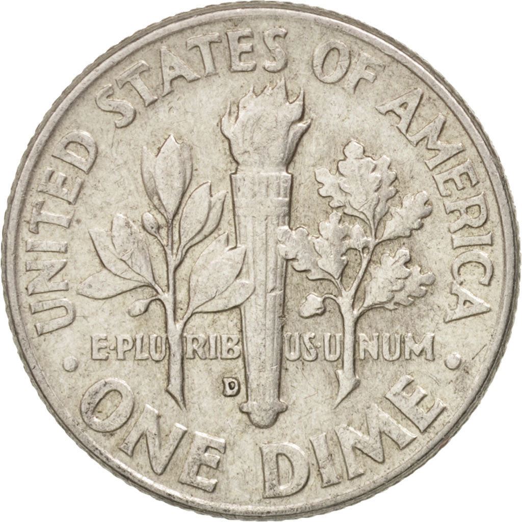 アメリカ合衆国 | 1ダイム硬貨 | フランクリン・D・ルーズベルト | KM:195 | 1946年 - 1964年