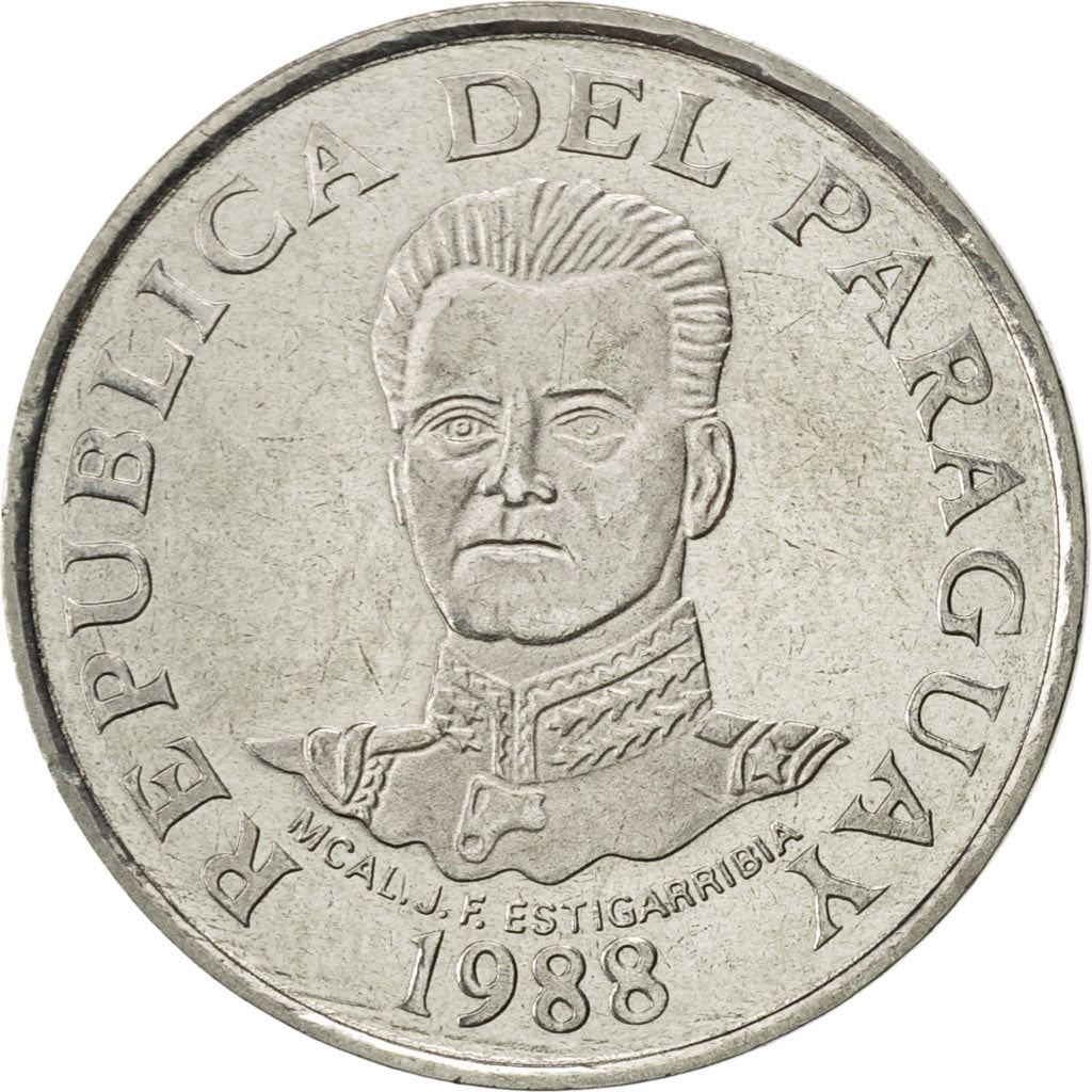 Paraguay | 50 Guaranies Coin | José Félix Estigarribia | Km:169 | 1980 - 1988
