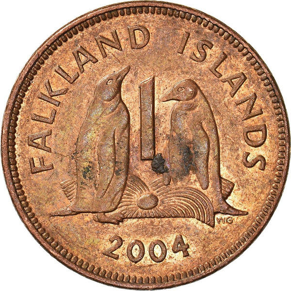 フォークランド諸島｜1ペニー硬貨｜ジェンツーペンギン｜Km:130｜2003